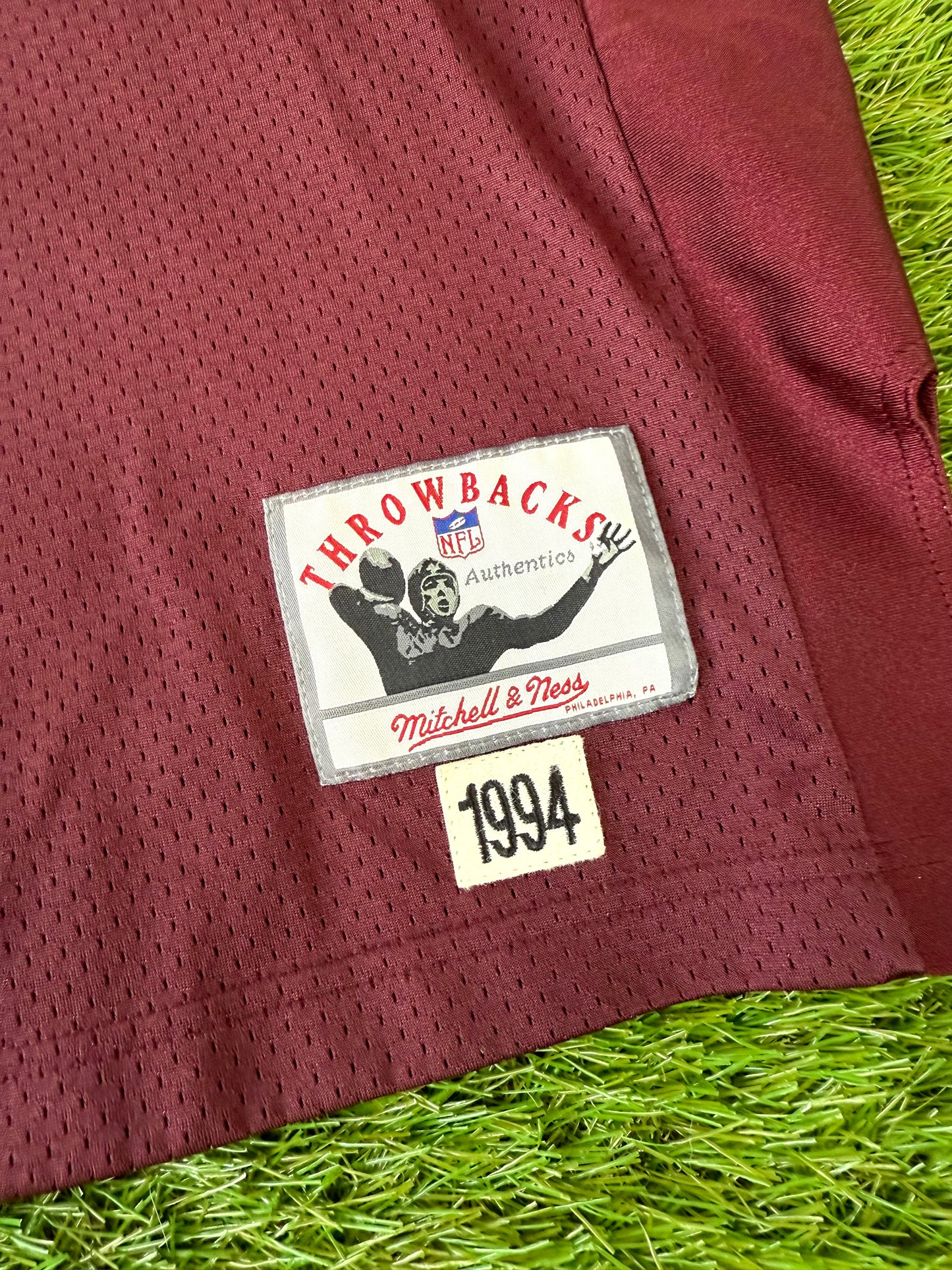 Washington Redskins Ricky Ervins 1994 Throwback NFL Football Jersey (60/XXXL)