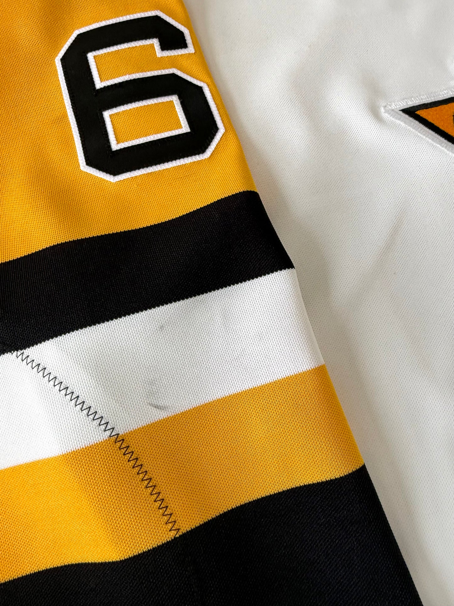 Pittsburgh Penguins Mario Lemieux 1989-1990 “Gold Toe” NHL Hockey Jersey (48/Large)
