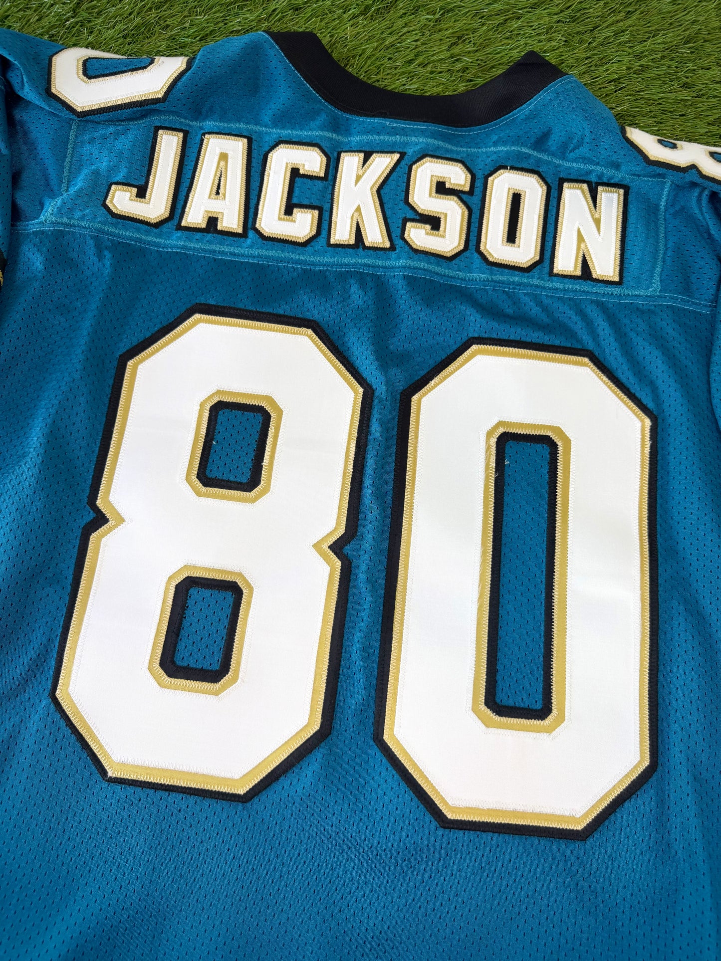 Jacksonville Jaguars Willie Jackson 1995 Autographed NFL Football Jersey (52/XXL)