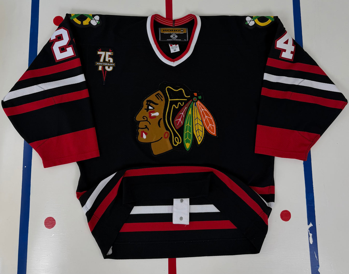 Chicago Blackhawks Bob Probert 2000-2001 Alternate NHL Hockey Jersey (52/XL)