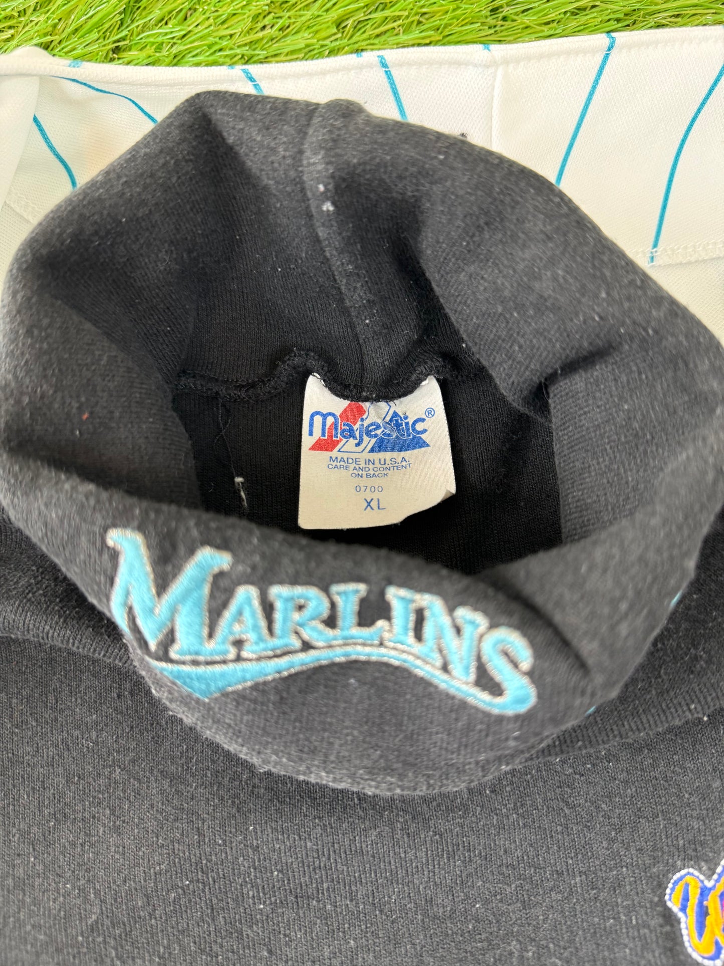 Florida Marlins Gary Sheffield 1995-1998 MLB Baseball Vest Jersey & Long Sleeved Undershirt (48/XL)