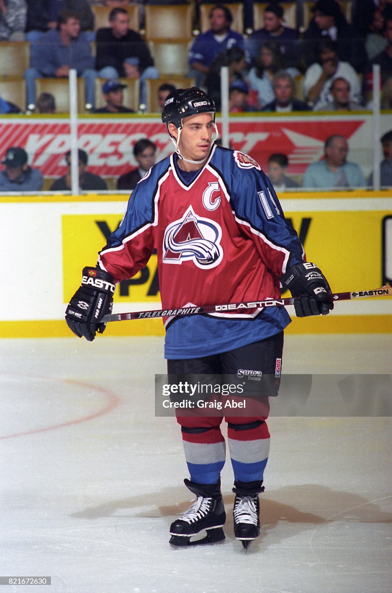 Colorado Avalanche Joe Sakic 1995-1996 Team Issued NHL Hockey
