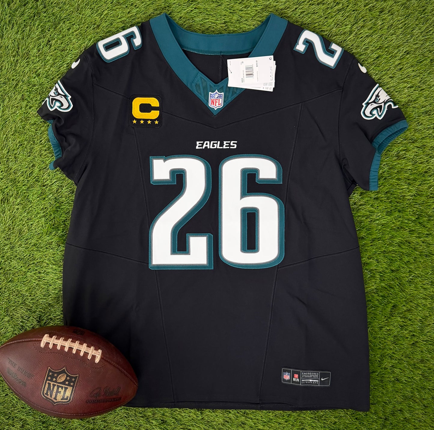 Philadelphia Eagles Saquon Barkley 2024-2025 NFL Football Jersey (48/XL)