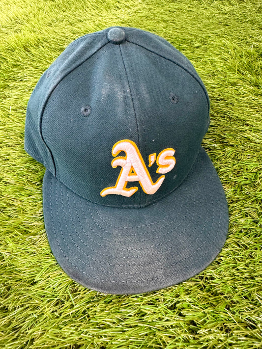 Oakland Athletics 2019 Brett Anderson Game Worn MLB Baseball Hat (7 3/8)