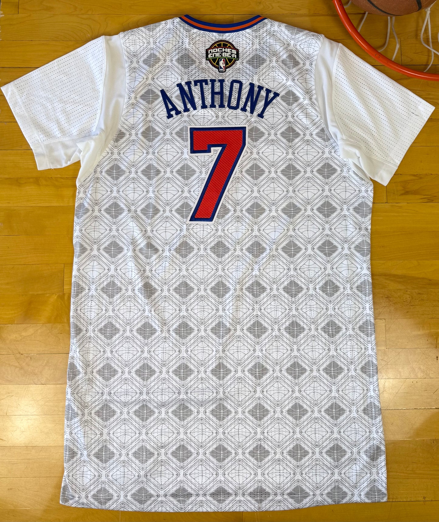 New York Knicks Carmelo Anthony 2014 Noche Latina NBA Basketball Jersey (XXXXL)