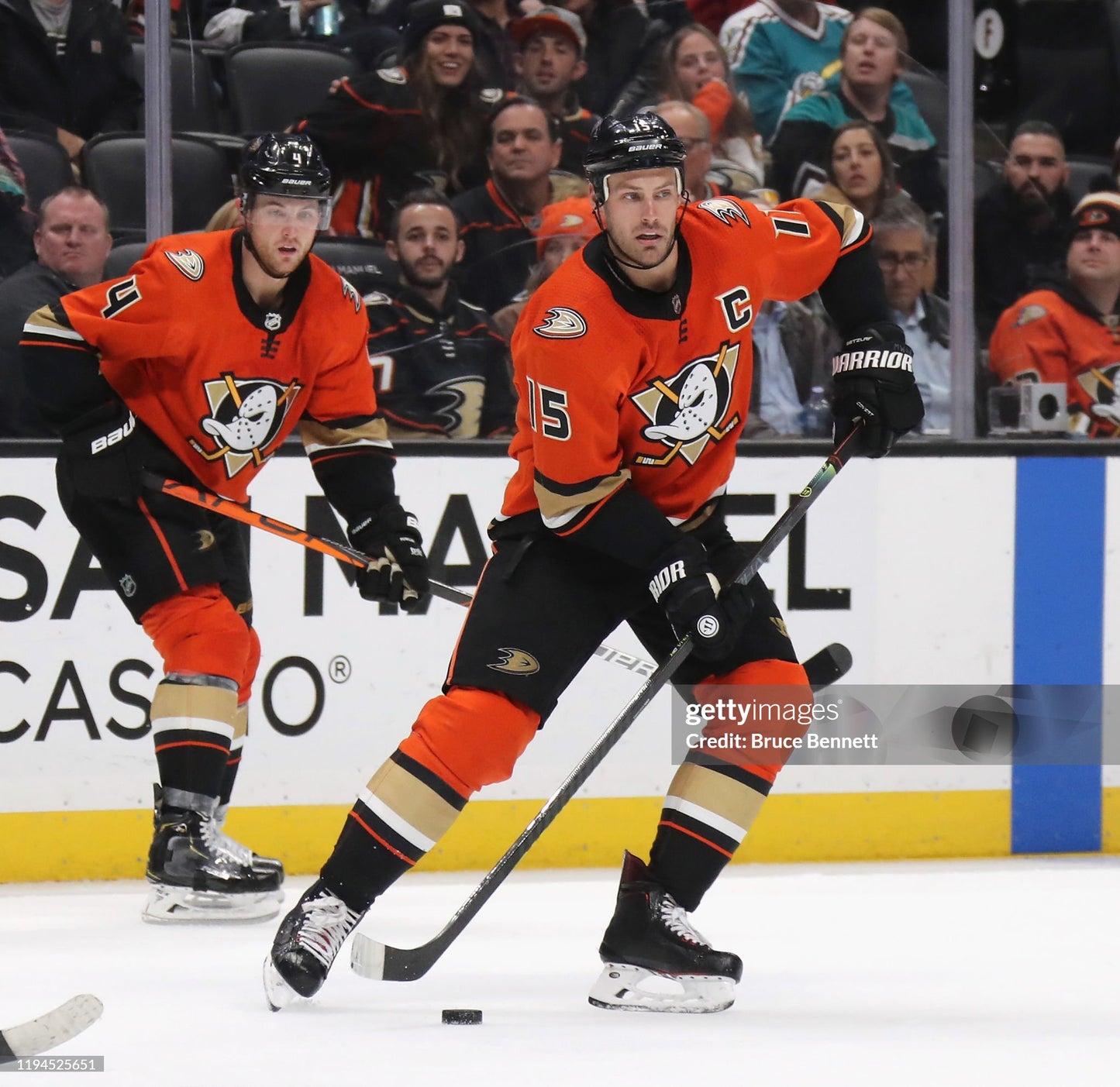 Anaheim Ducks Ryan Getzlaf 2019-2021 Alternate NHL Hockey Jersey (54/XL)