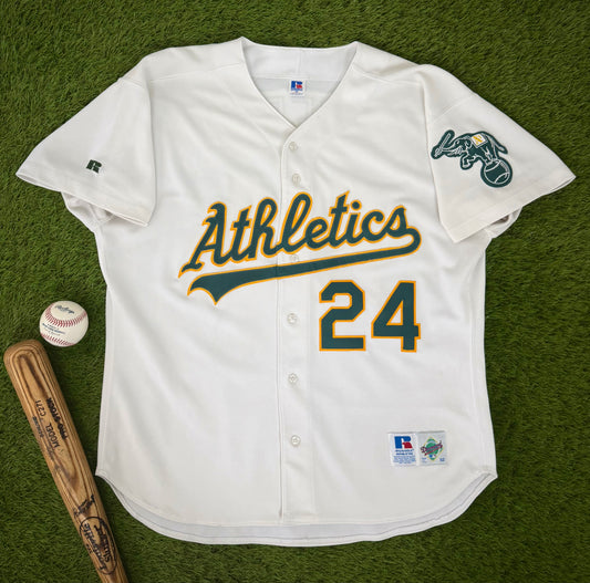 Oakland Athletics Rickey Henderson 1998 MLB Baseball Jersey (52/XXL)