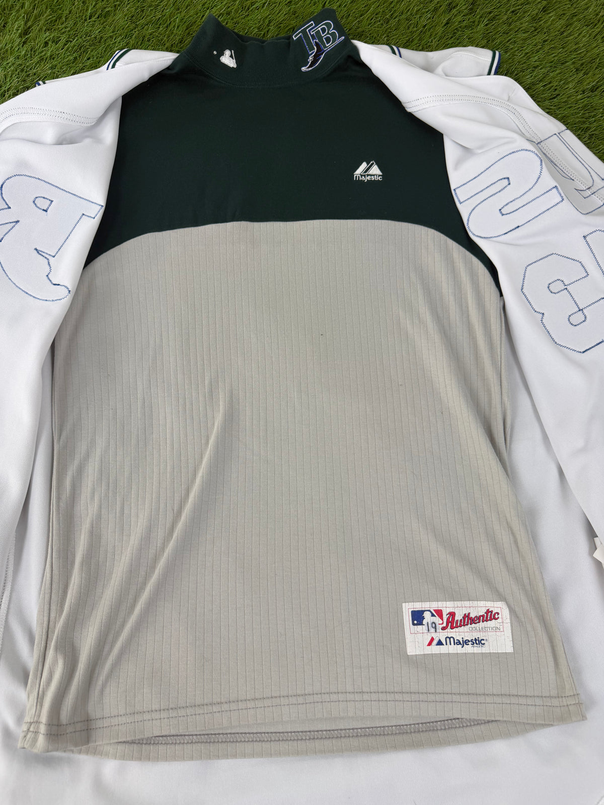 Tampa Bay Devil Rays Carl Crawford 2005-2006 MLB Baseball Vest Jersey & Undershirt (48/XL)