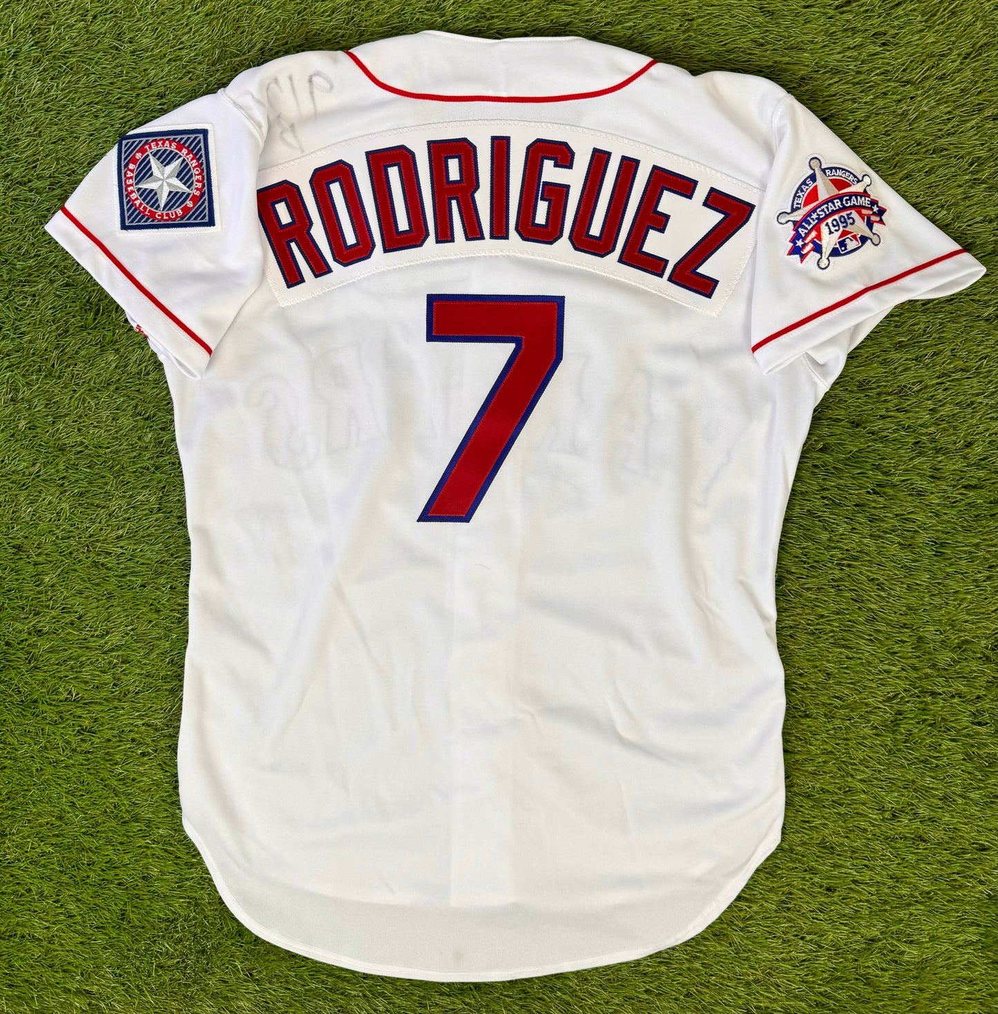 Texas Rangers Ivan Rodriguez 1995 All Star Game MLB Baseball Jersey (44/Large)