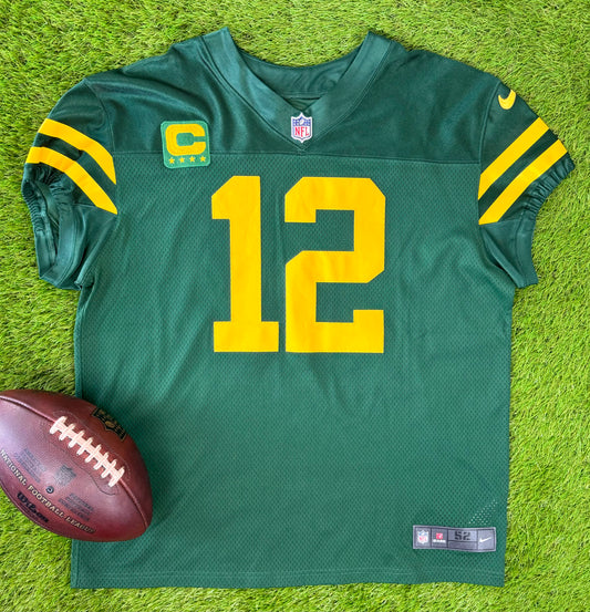 Green Bay Packers Aaron Rodgers 2021-2022 Throwback NFL Football Jersey (52/XXL)