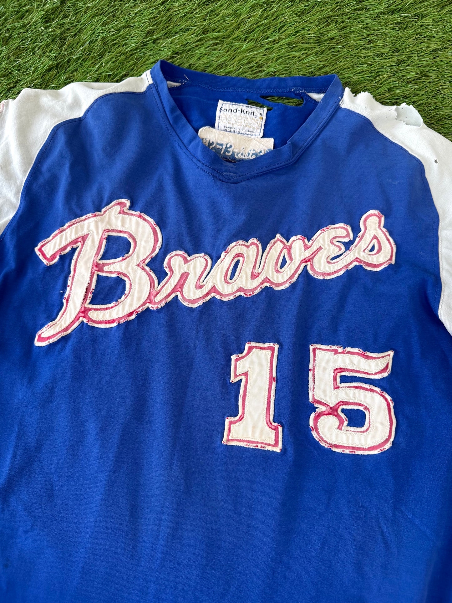 Atlanta Braves Johnny Oates 1973 Game Worn MLB Baseball Jersey (42/Large)