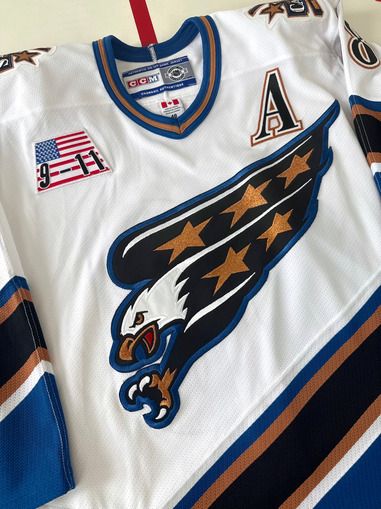 Washington Capitals Jaromir Jagr 2001-2002 NHL Hockey Jersey (48/Large)