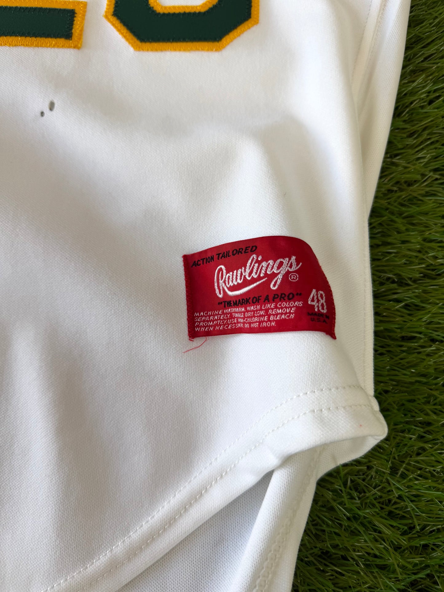 Oakland Athletics Mark McGwire 1989 World Series MLB Baseball Jersey (48/XL)