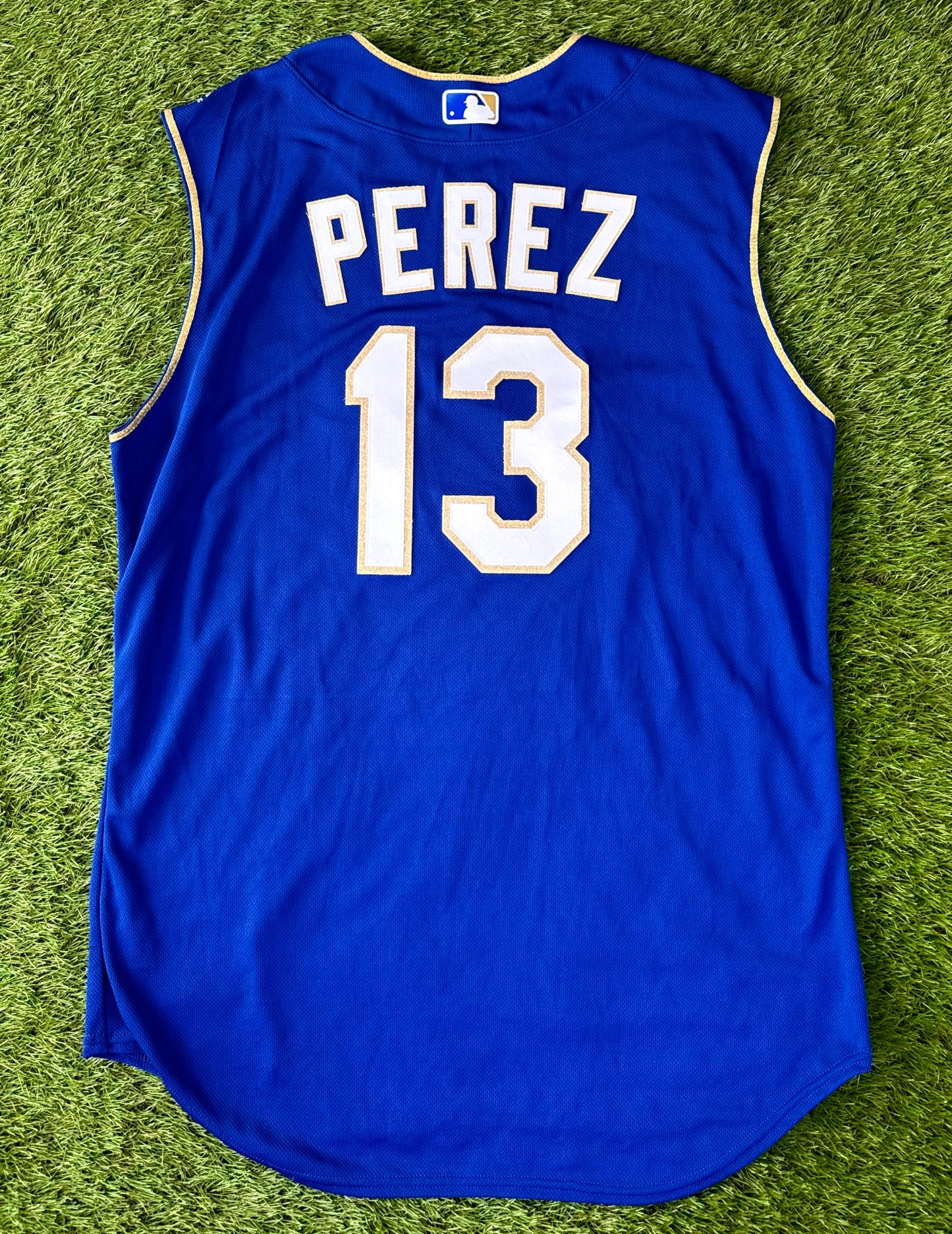 Kansas City Royals 2018 Salvador Perez TATC MLB Baseball Jersey (48/XL)