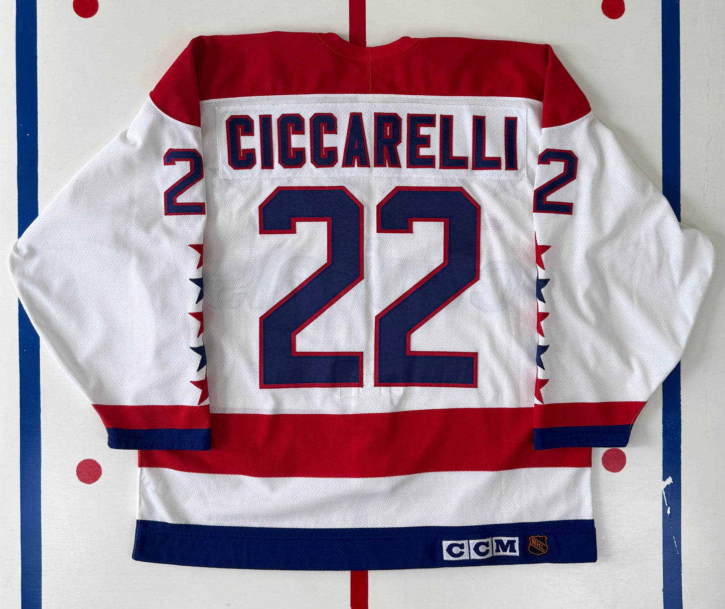 Washington Capitals Dino Ciccarelli 1990-1991 NHL Hockey Jersey (52/XL)