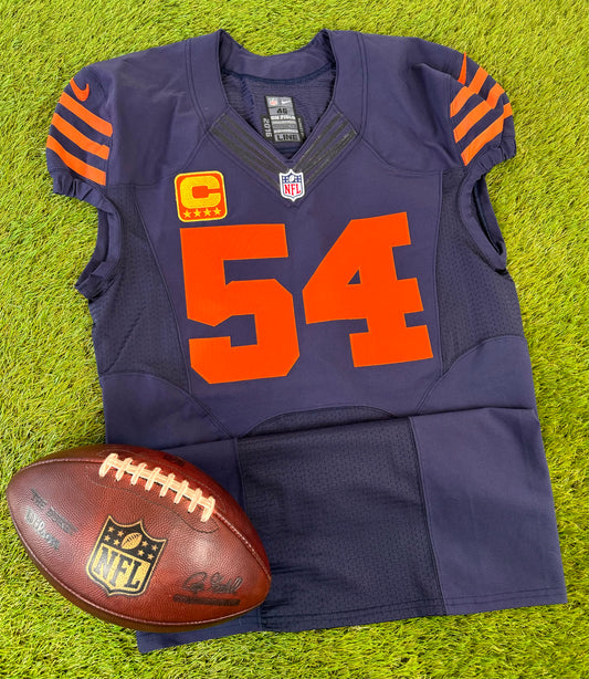 Chicago Bears 2012 Brian Urlacher Team Issued Throwback NFL Football Jersey (46/Large)