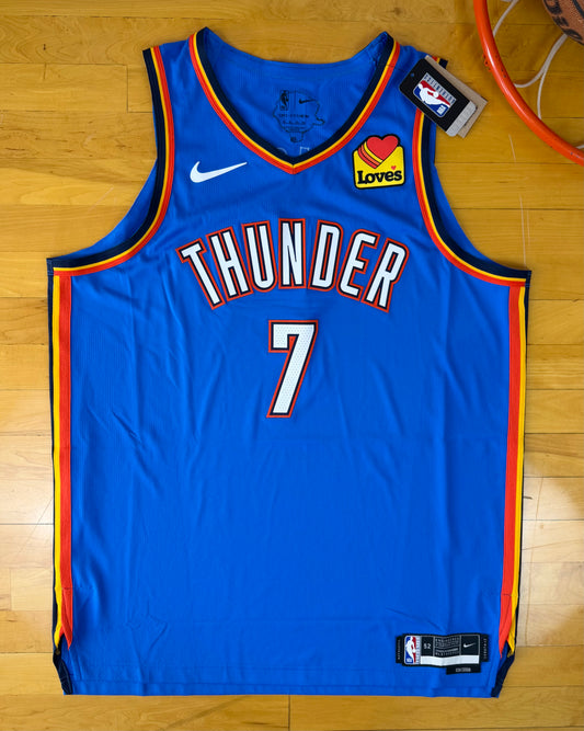 Oklahoma City Thunder Chet Holmgren 2025 NBA Finals Basketball Jersey (52/XL)