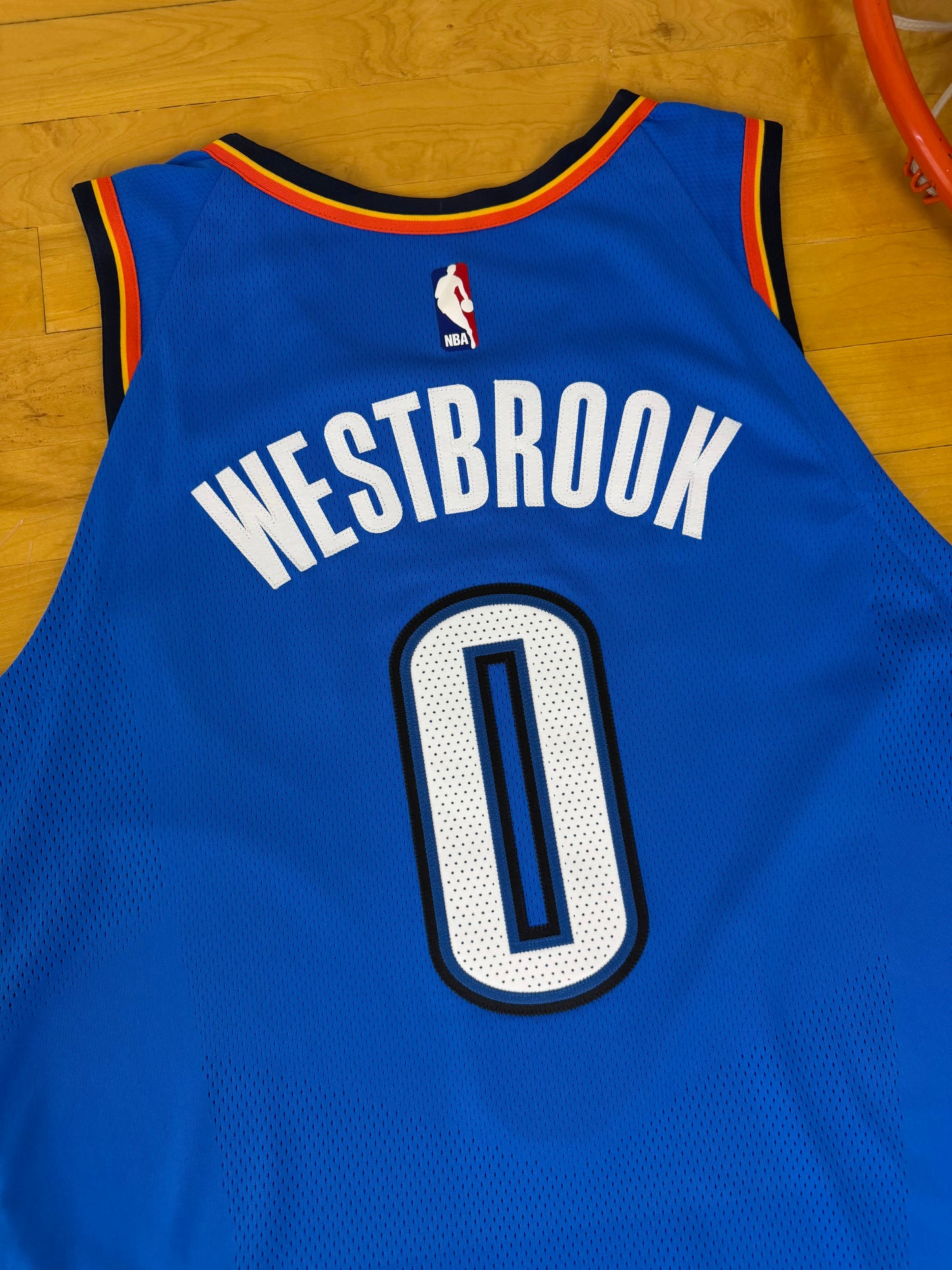 Oklahoma City Thunder Russell Westbrook 2017-2019 NBA Basketball Jersey (54/XXL)