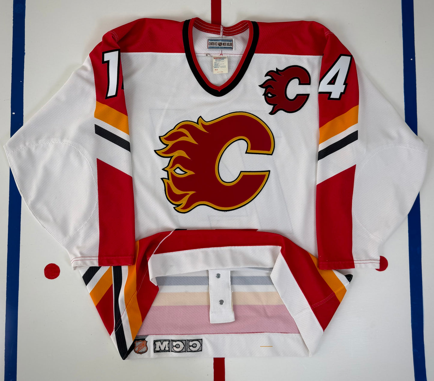 Calgary Flames Theo Fleury 1996-1997 NHL Hockey Jersey (48/Large)