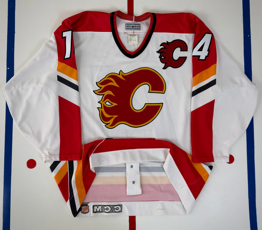 Calgary Flames Theo Fleury 1996-1997 NHL Hockey Jersey (48/Large)