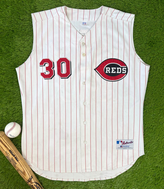 Cincinnati Reds Ken Griffey Jr. 2000 Home Vest MLB Baseball Jersey (48/XL)