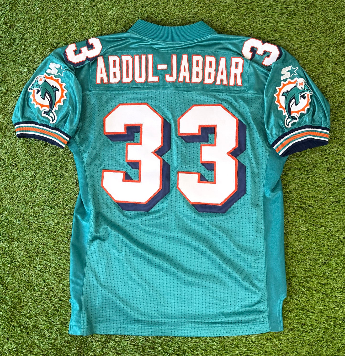 Miami Dolphins Karim Abdul-Jabbar 1997-1998 NFL Football Jersey (46/Medium)