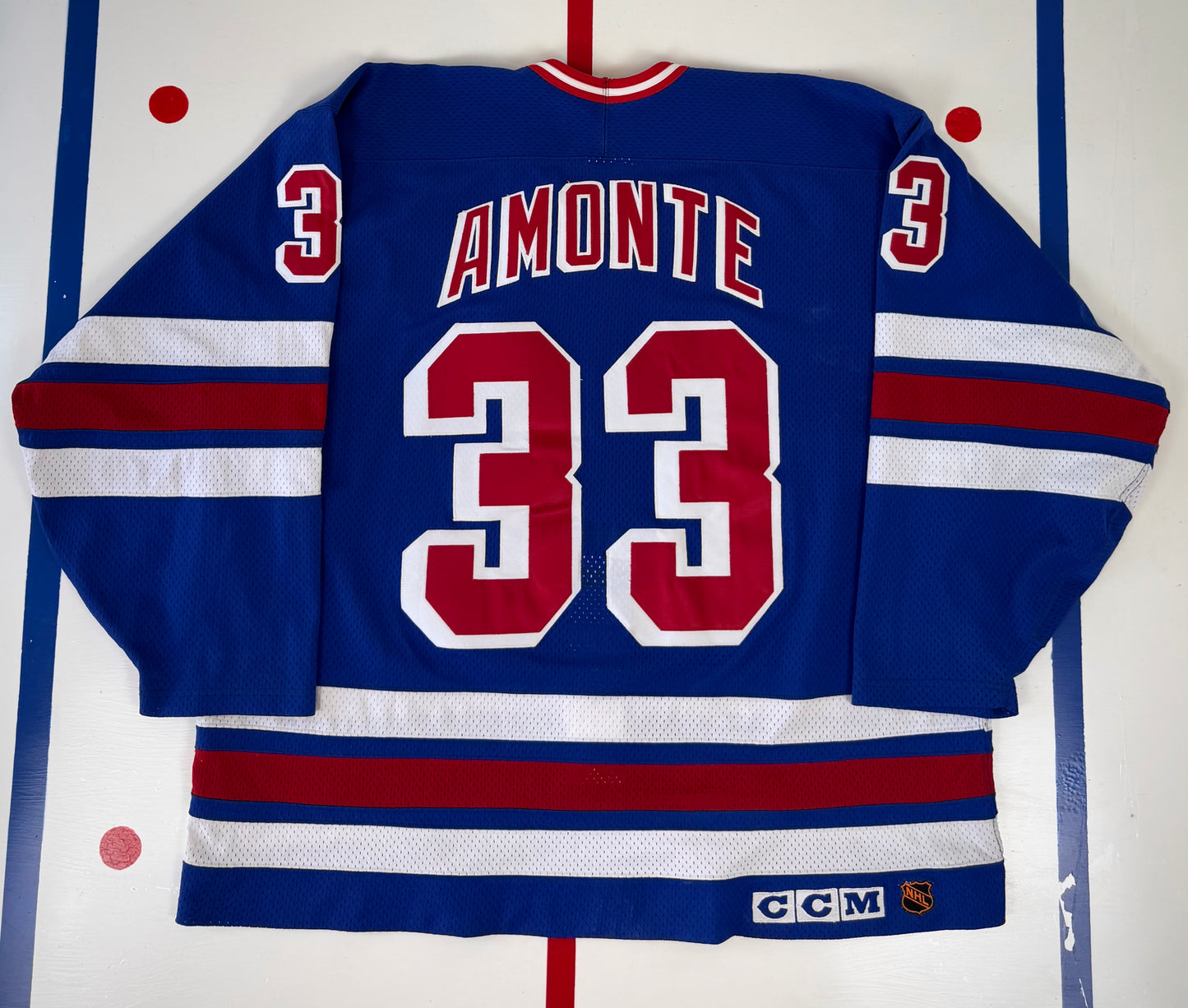 New York Rangers Tony Amonte 1991-1992 NHL Hockey Jersey (56/XXL)