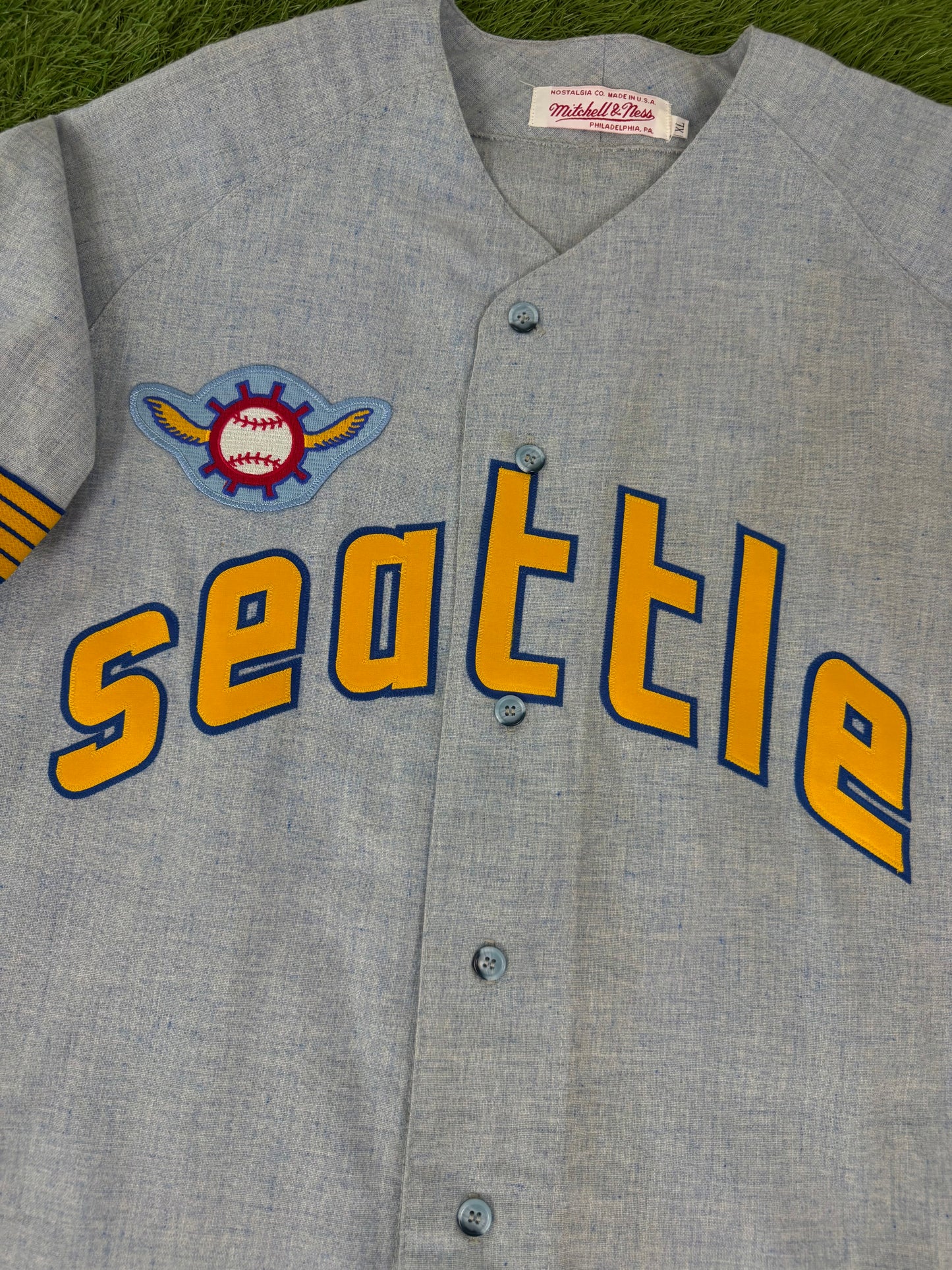 Seattle Pilots Jim Bouton 1969 MLB Baseball Jersey (XL)
