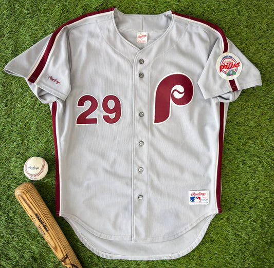 Philadelphia Phillies John Kruk 1991 MLB Baseball Jersey (46/XL)