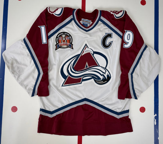 Colorado Avalanche Joe Sakic 1996 Stanley Cup Finals NHL Hockey Jersey (48/Large)
