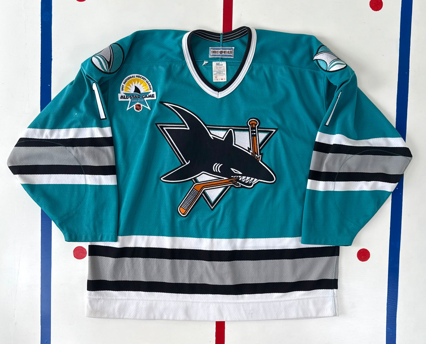 San Jose Sharks Owen Nolan 1996-1997 NHL Hockey Jersey (52/XL)
