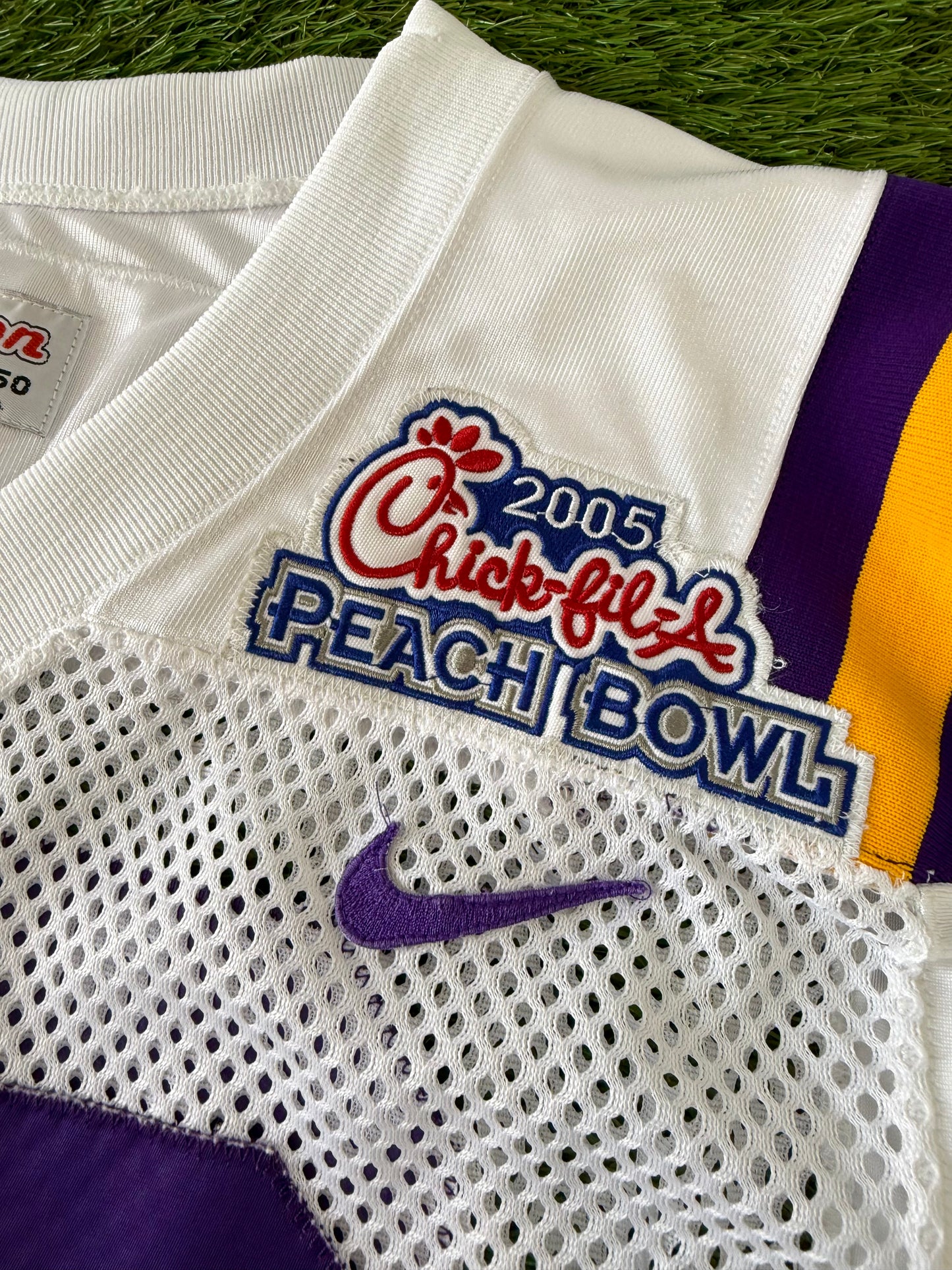 LSU Tigers Melvin Oliver 2005 Peach Bowl College Football Jersey (50/XL)