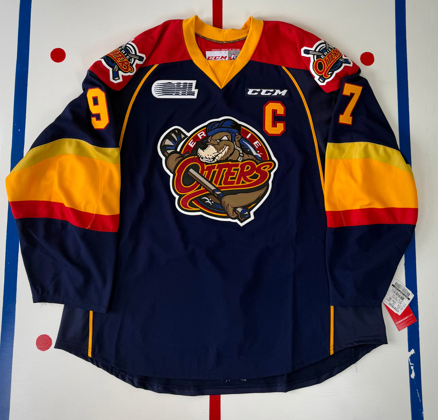 Erie Otters Conner McDavid 2014-2015 OHL Hockey Jersey (60/XXXL)