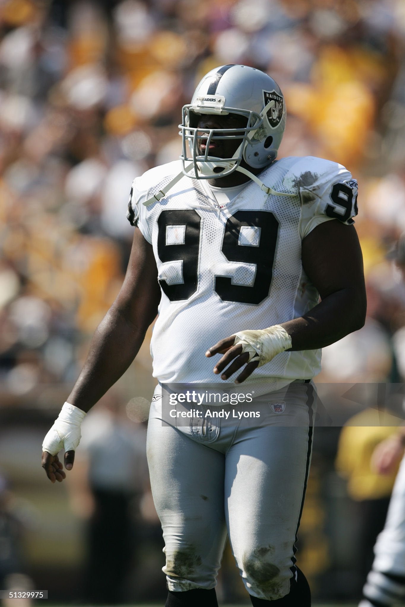 Oakland Raiders Warren Sapp 2004 NFL Football Jersey (50/XL)