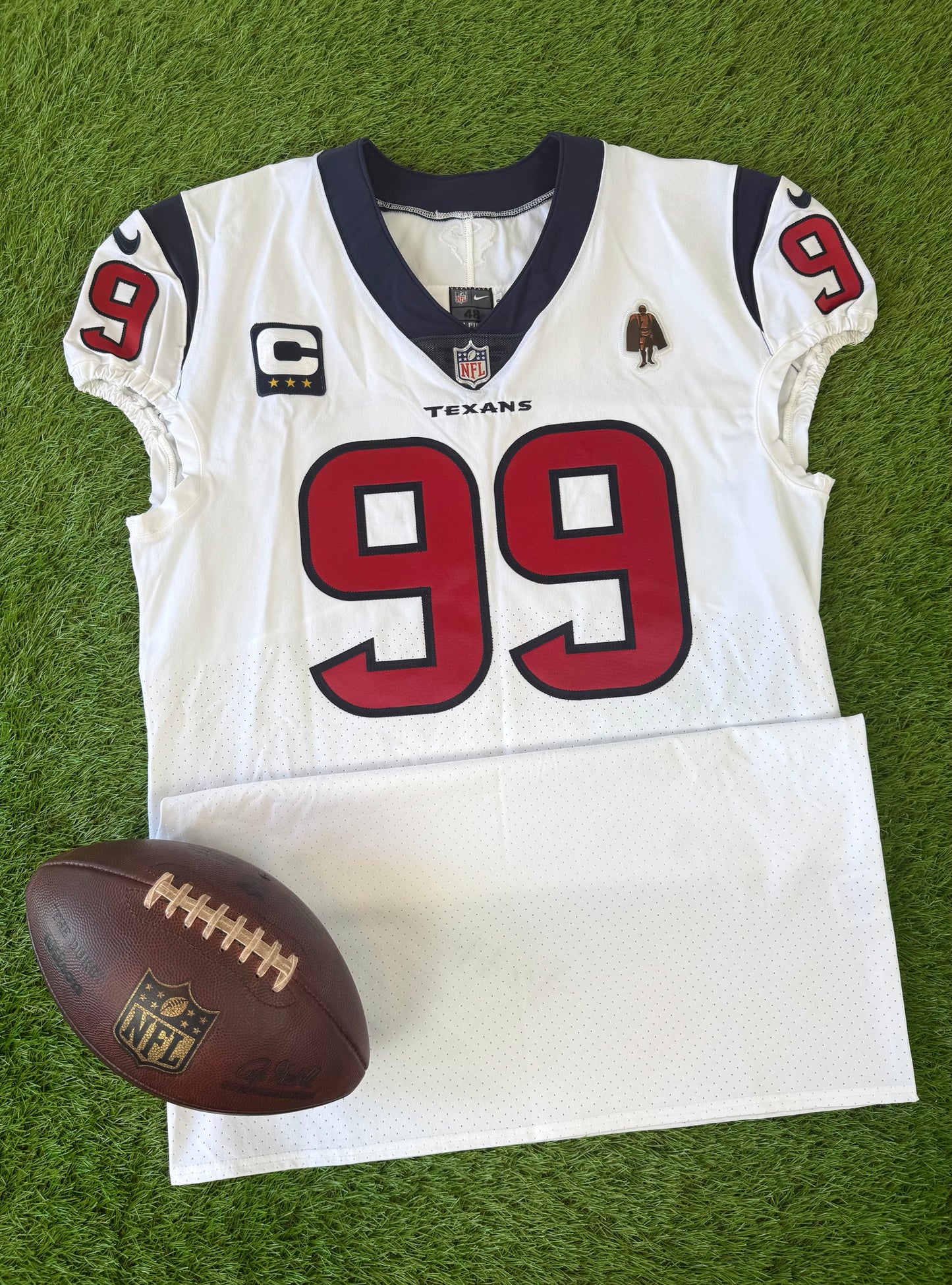 Houston Texans J.J. Watt 2020 Team Issued NFL Football Jersey (48/XL)