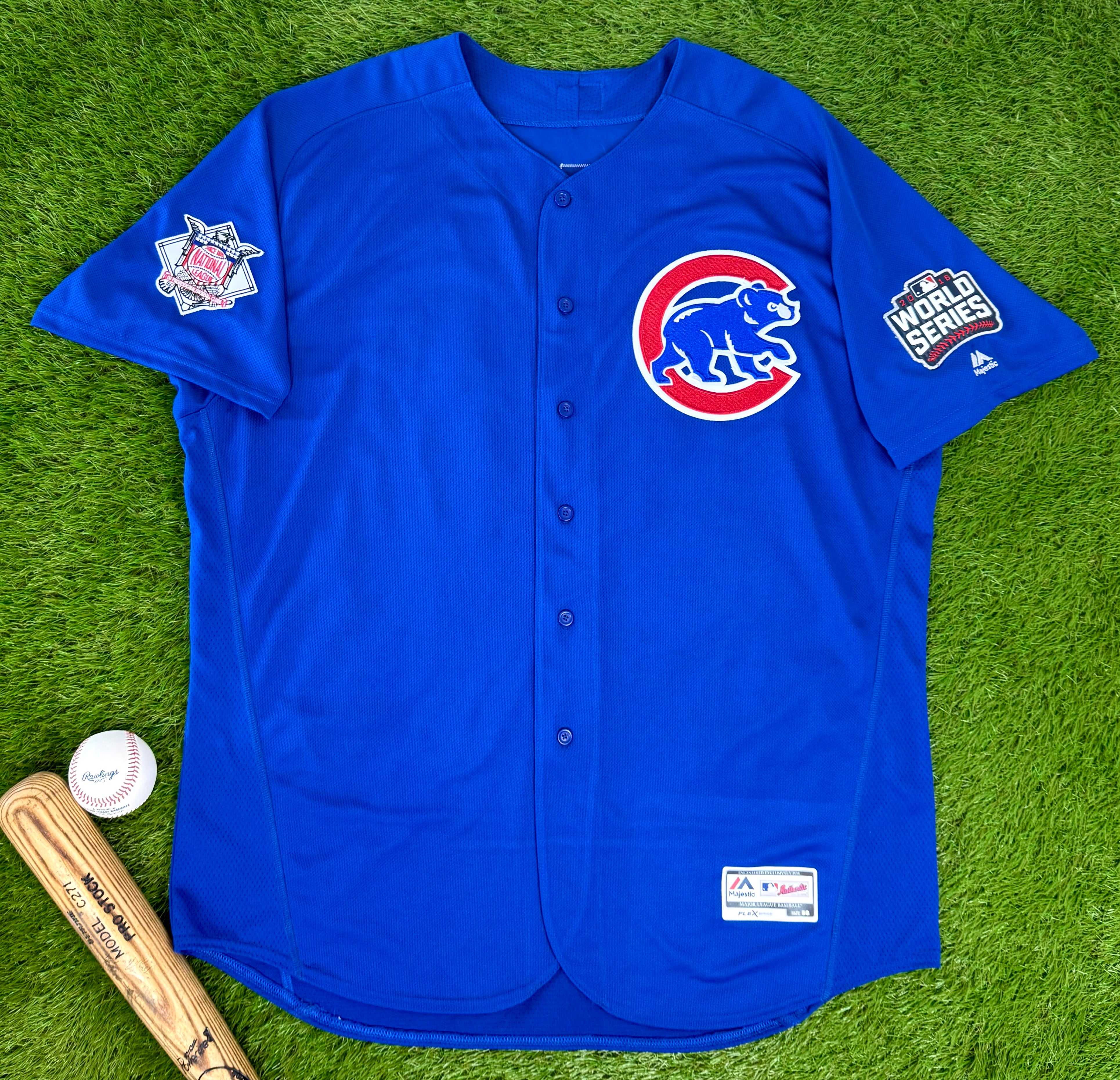 Chicago Cubs Anthony Rizzo 2016 World Series MLB Baseball Jersey 56 X Grail Snipes