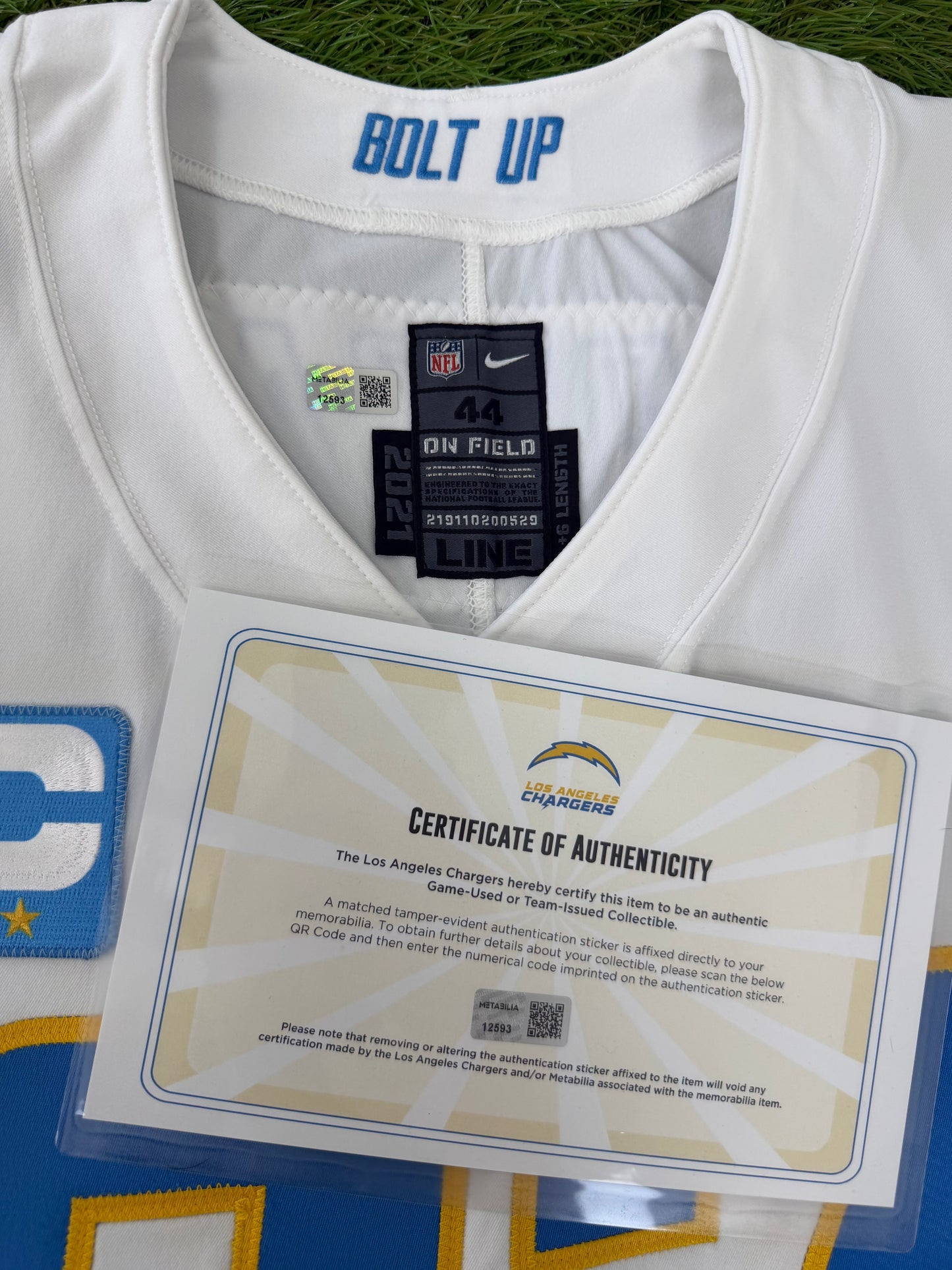 Los Angeles Chargers Joey Bosa 2022 Team Issued NFL Football Jersey (44/Large)