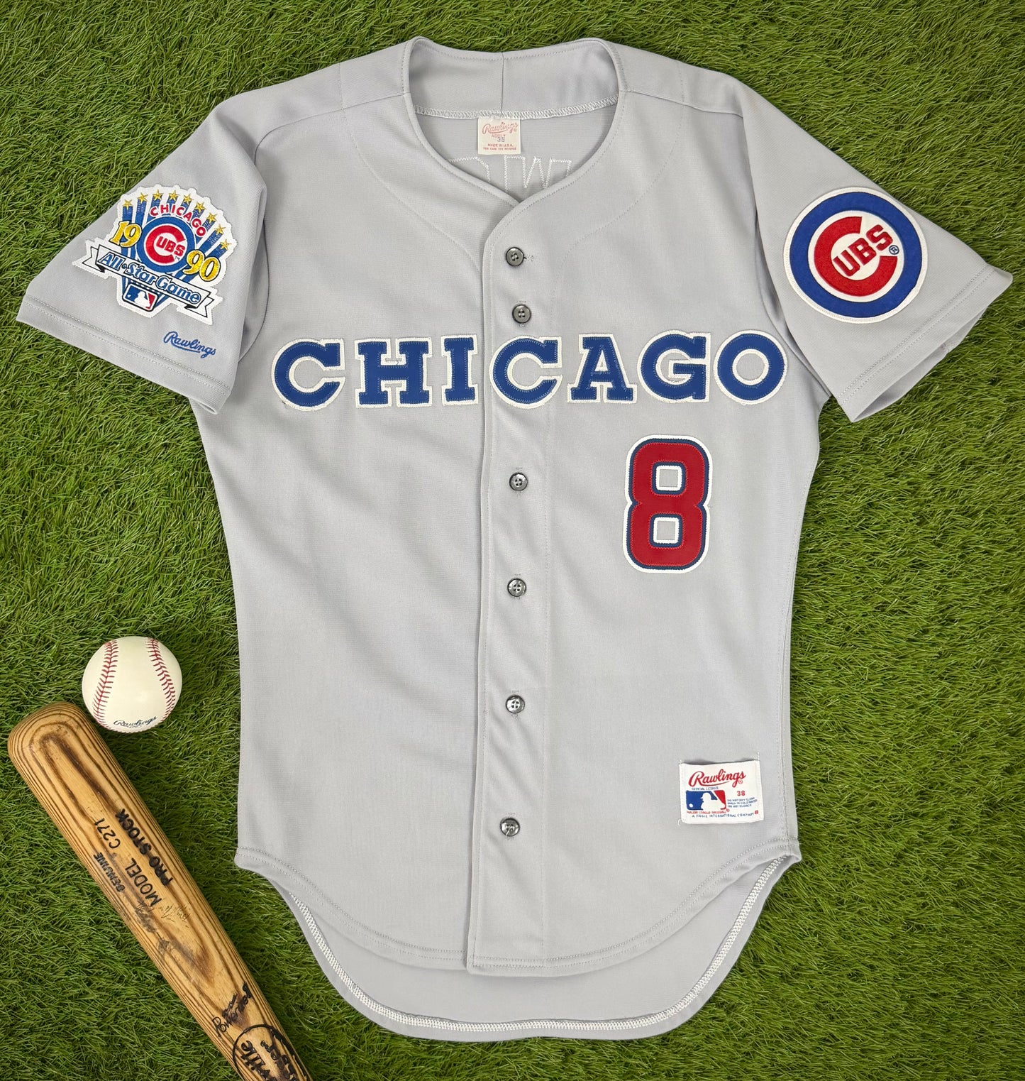 Chicago Cubs Andre Dawson 1990 MLB Baseball Jersey (38/Medium)