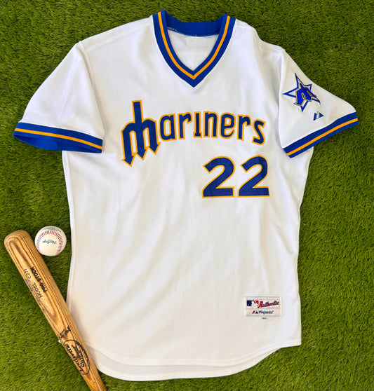 Seattle Mariners Robinson Cano 2014 Throwback MLB Baseball Jersey (48/XL)