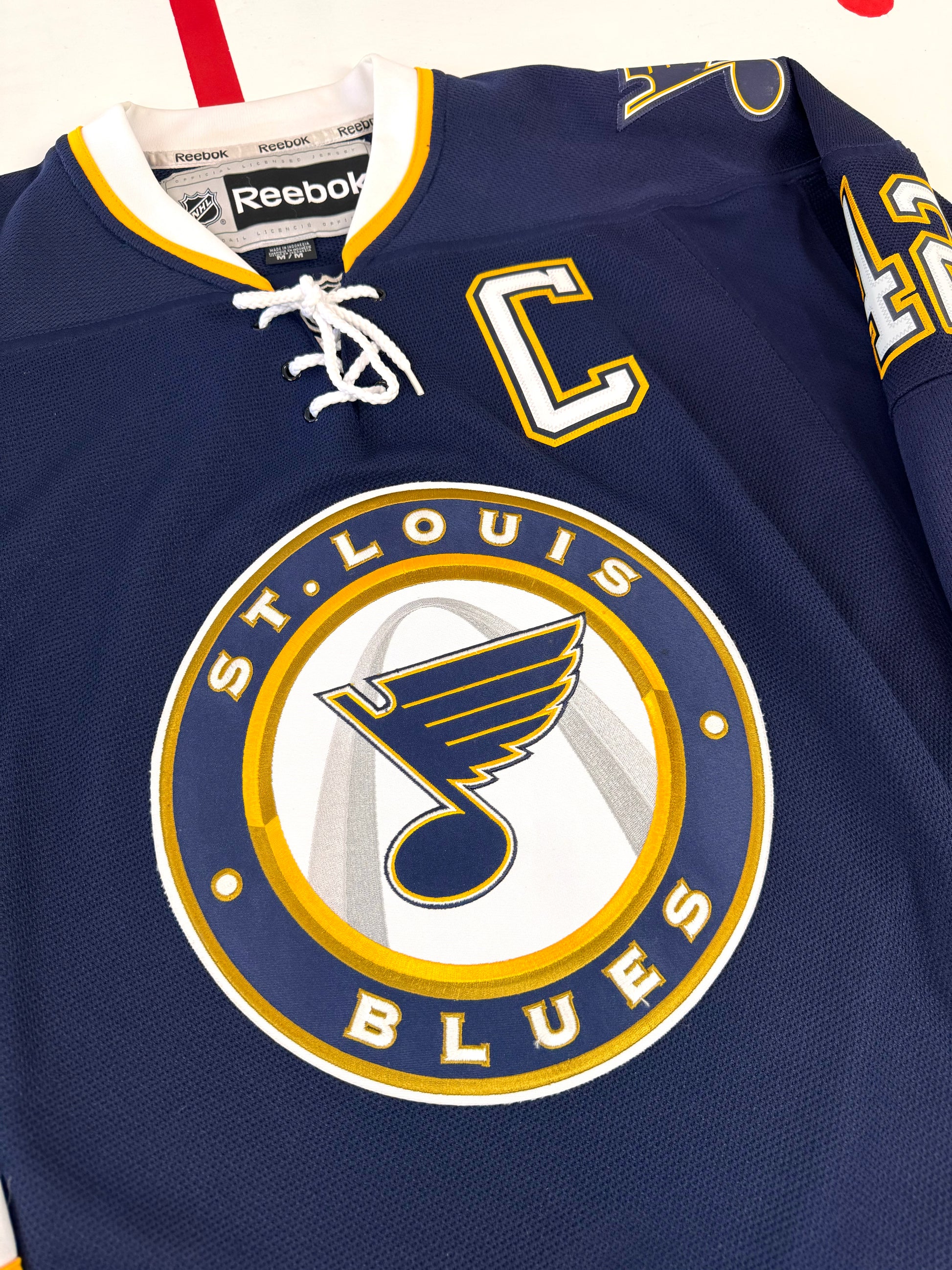 St. Louis Blues 2012 2016 David Backes Alternate NHL Hockey Jersey Medium
