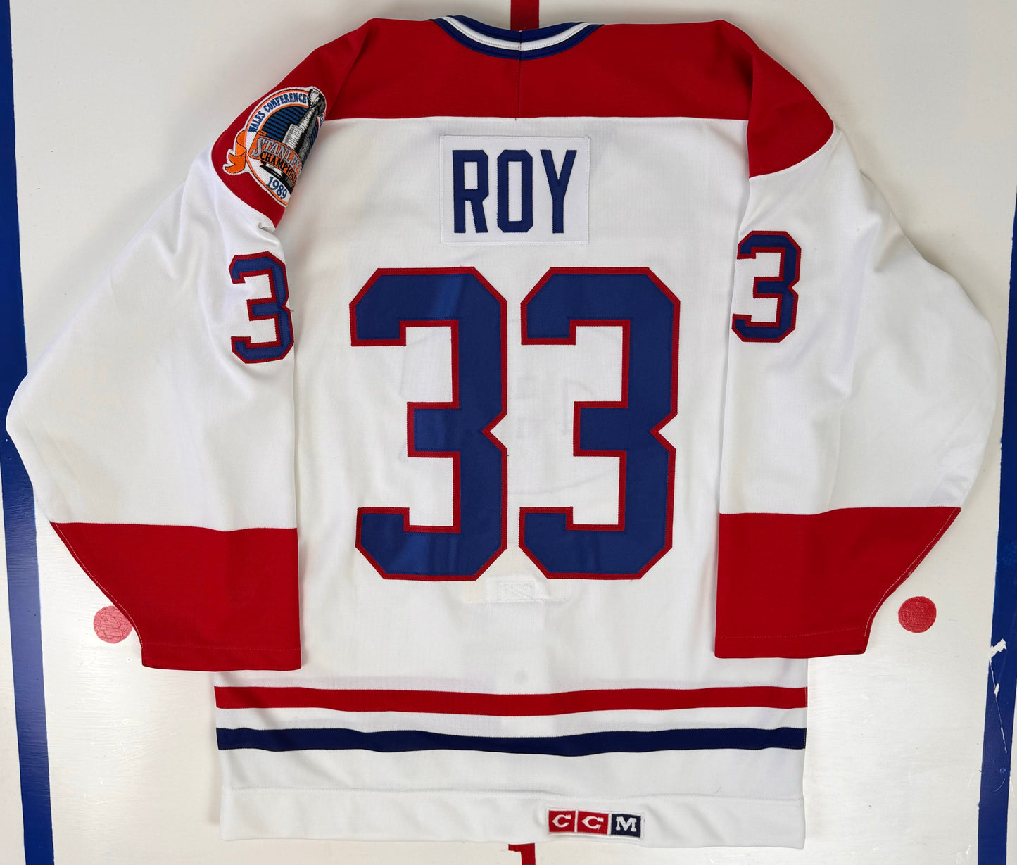 Montreal Canadiens Patrick Roy 1989 Stanley Cup Finals NHL Hockey Jersey (44/Medium)