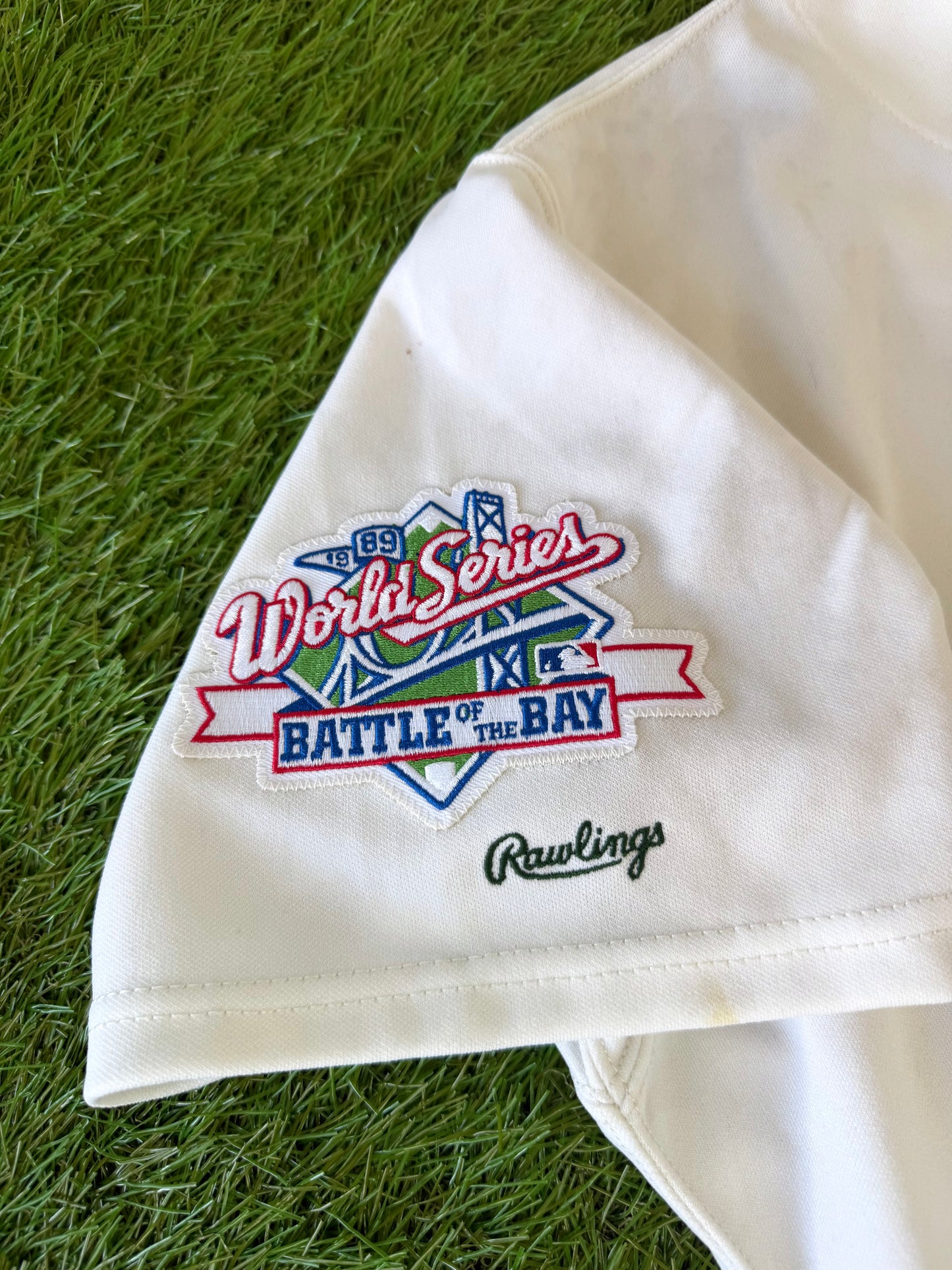Oakland Athletics Mark McGwire 1989 World Series MLB Baseball Jersey (48/XL)