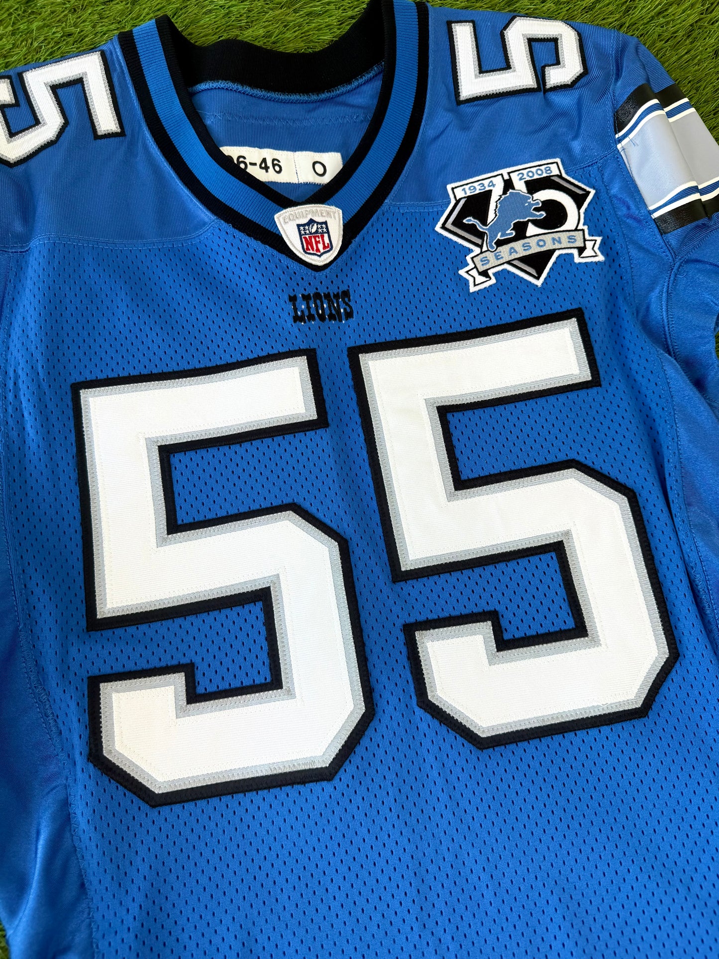 Detroit Lions Ryan Nece 2008 NFL Football Jersey (46/Large)