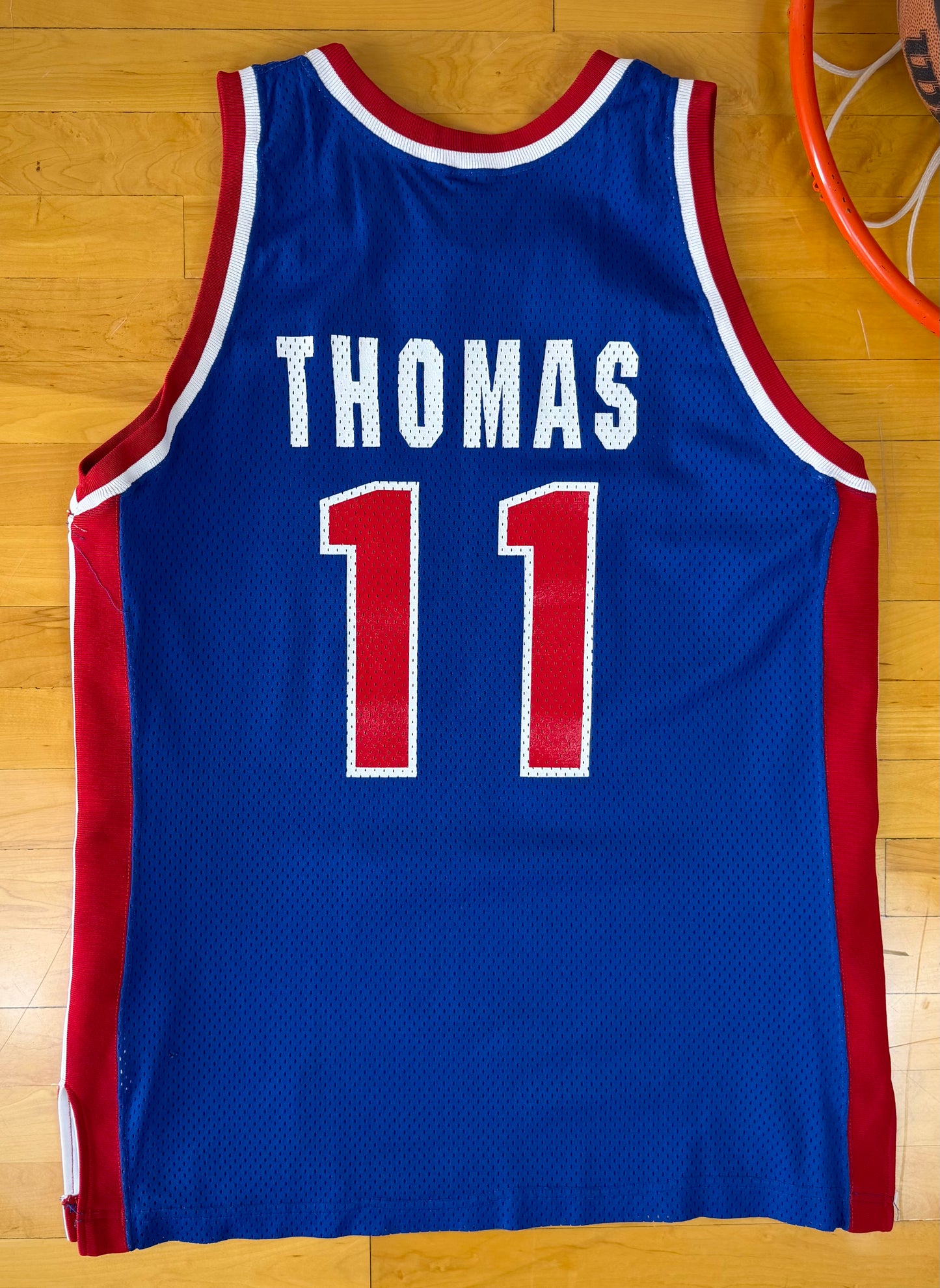 Detroit Pistons Isiah Thomas 1992-1993 NBA Basketball Jersey (48/XL)