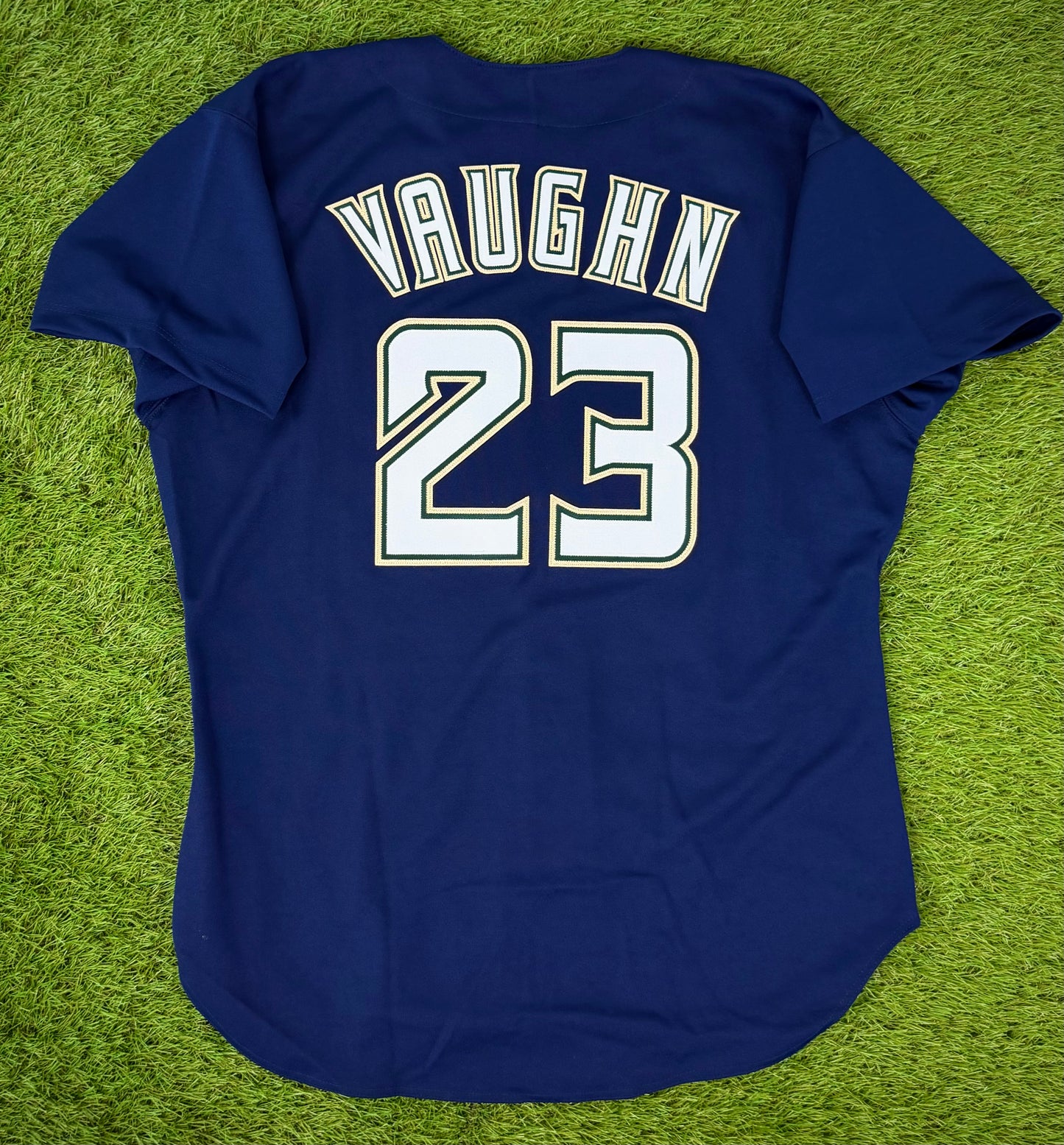 Milwaukee Brewers Greg Vaughn 1994 Prototype Alternate MLB Baseball Jersey (48/XL)