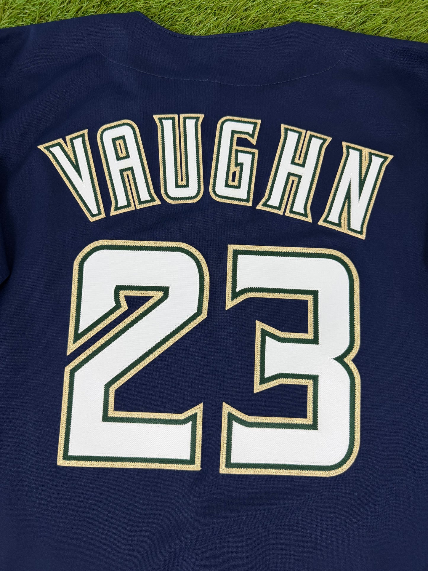 Milwaukee Brewers Greg Vaughn 1994 Prototype Alternate MLB Baseball Jersey (48/XL)