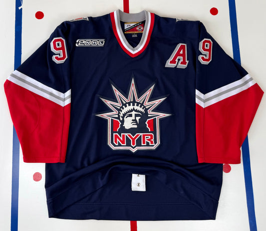 New York Rangers Adam Graves 1999-2000 Alternate Lady Liberty NHL Hockey Jersey (56/XXL)