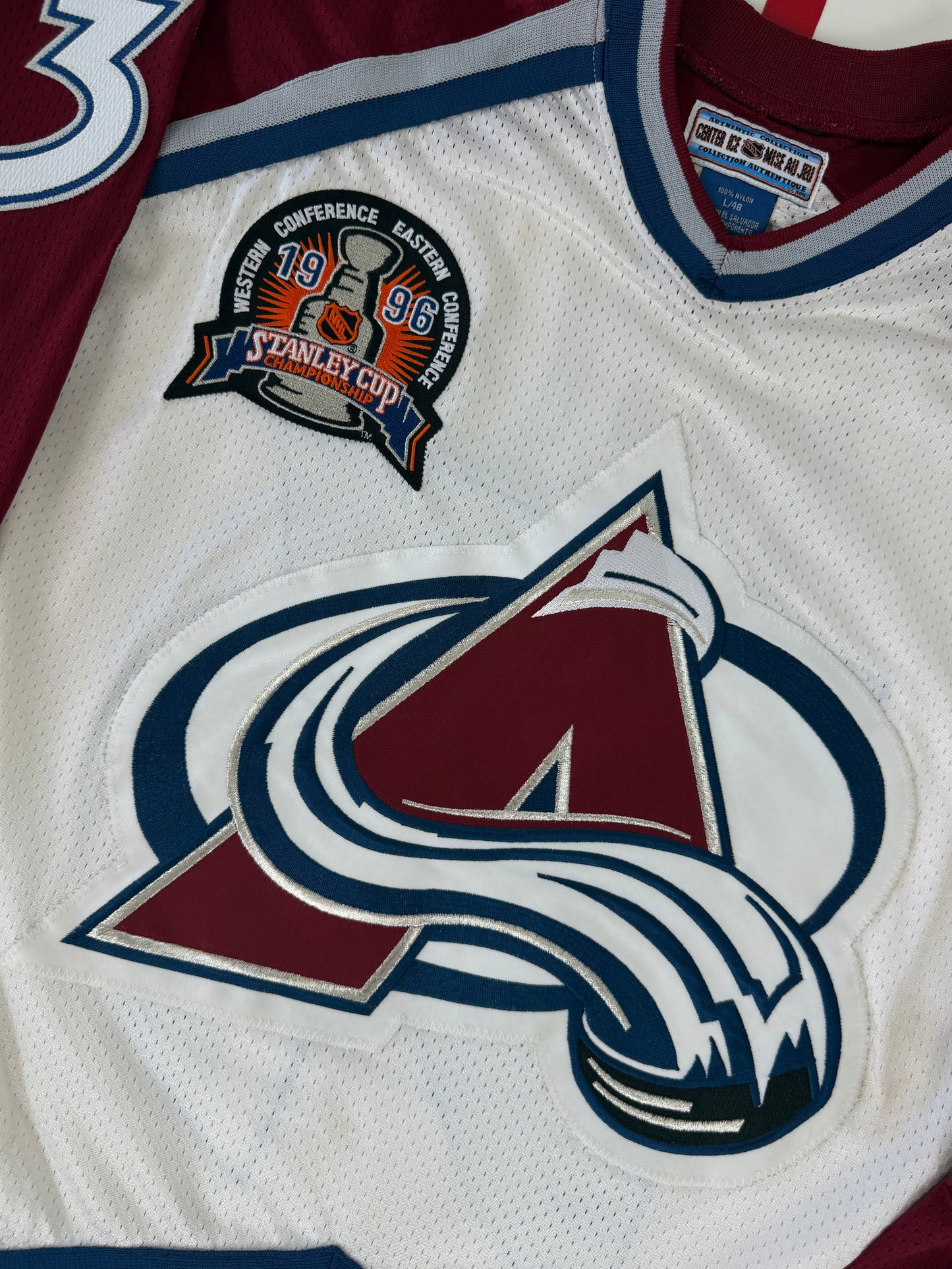 Colorado Avalanche Patrick Roy 1996 Stanley Cup Finals NHL Hockey Jersey (48/Large)