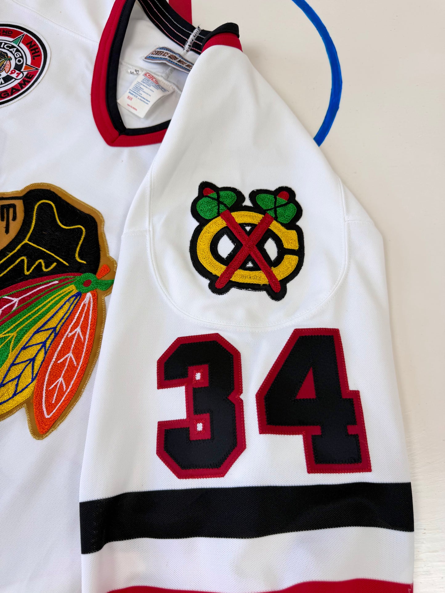Chicago Blackhawks Dominik Hasek 1990-1991 NHL Hockey Jersey (44/Medium)