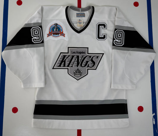 Los Angeles Kings Wayne Gretzky 1993 Stanley Cup Finals NHL Hockey Jersey (44/Medium)